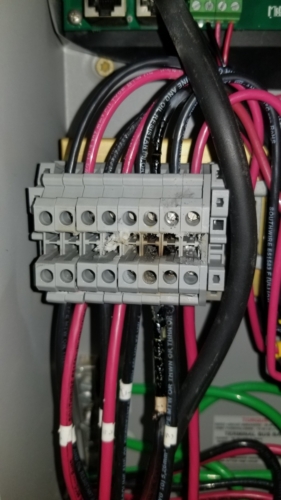 Improperly torqued wire connections